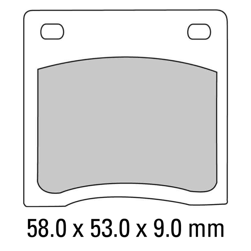 FERODO Brake Disc Pad Set - FDB151 P Platinum Compound - Non Sinter for Road or Competition