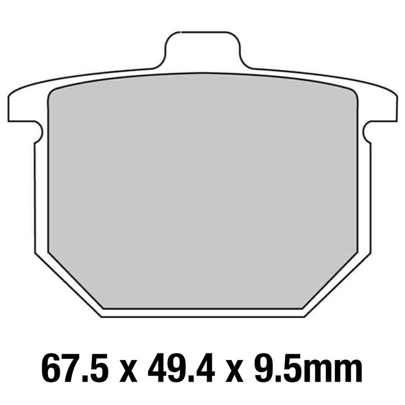 FERODO Brake Disc Pad Set - FDB182 P Platinum Compound - Non Sinter for Road or Competition