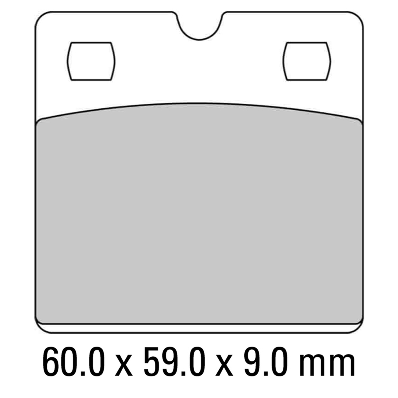 FERODO Brake Disc Pad Set - FDB204 P Platinum Compound - Non Sinter for Road or Competition