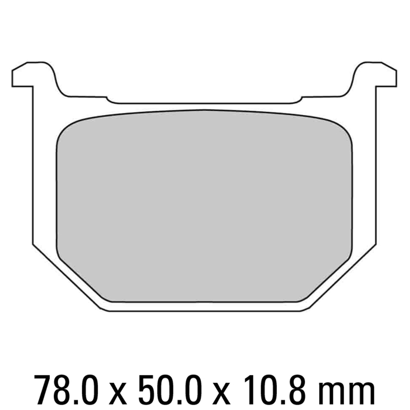 FERODO Brake Disc Pad Set - FDB218 P Platinum Compound - Non Sinter for Road or Competition
