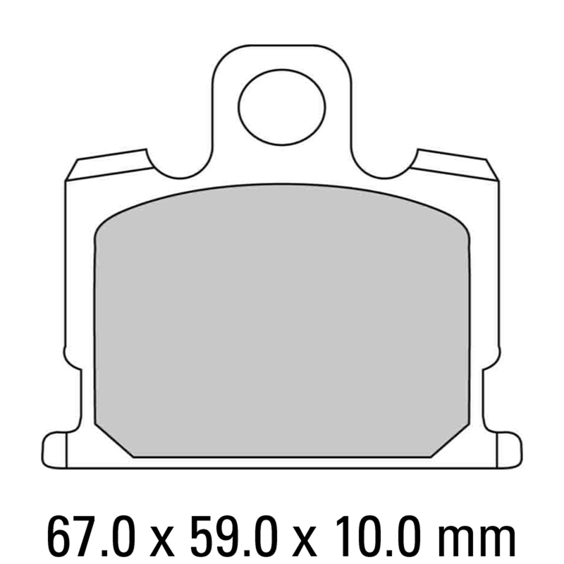 FERODO Brake Disc Pad Set - FDB277 P Platinum Compound - Non Sinter for Road or Competition