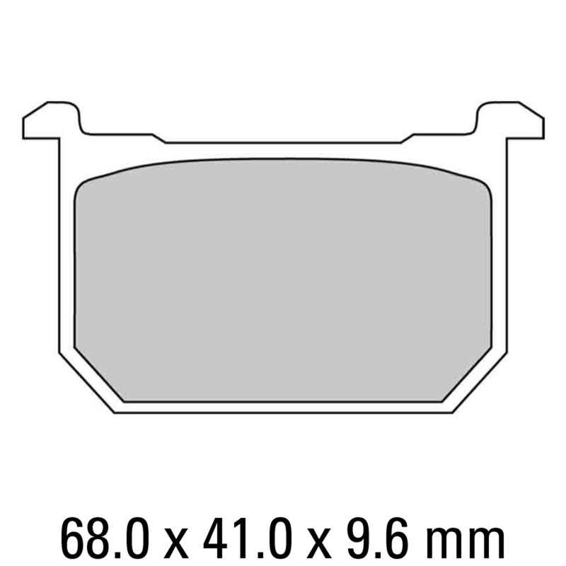 FERODO Brake Disc Pad Set - FDB298 P Platinum Compound - Non Sinter for Road or Competition