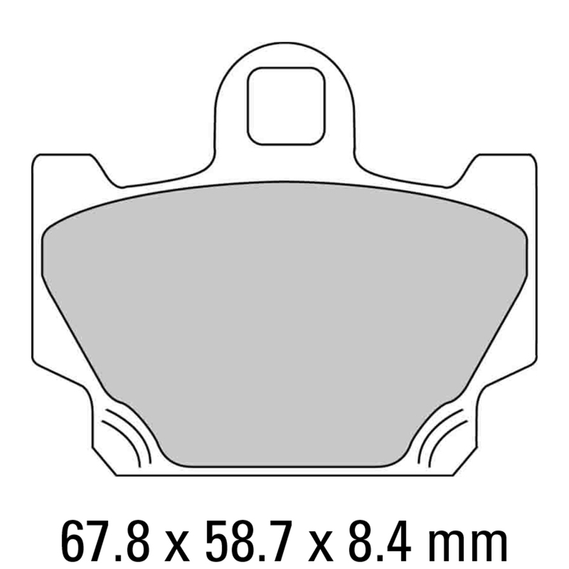 FERODO Brake Disc Pad Set - FDB311 P Platinum Compound - Non Sinter for Road or Competition
