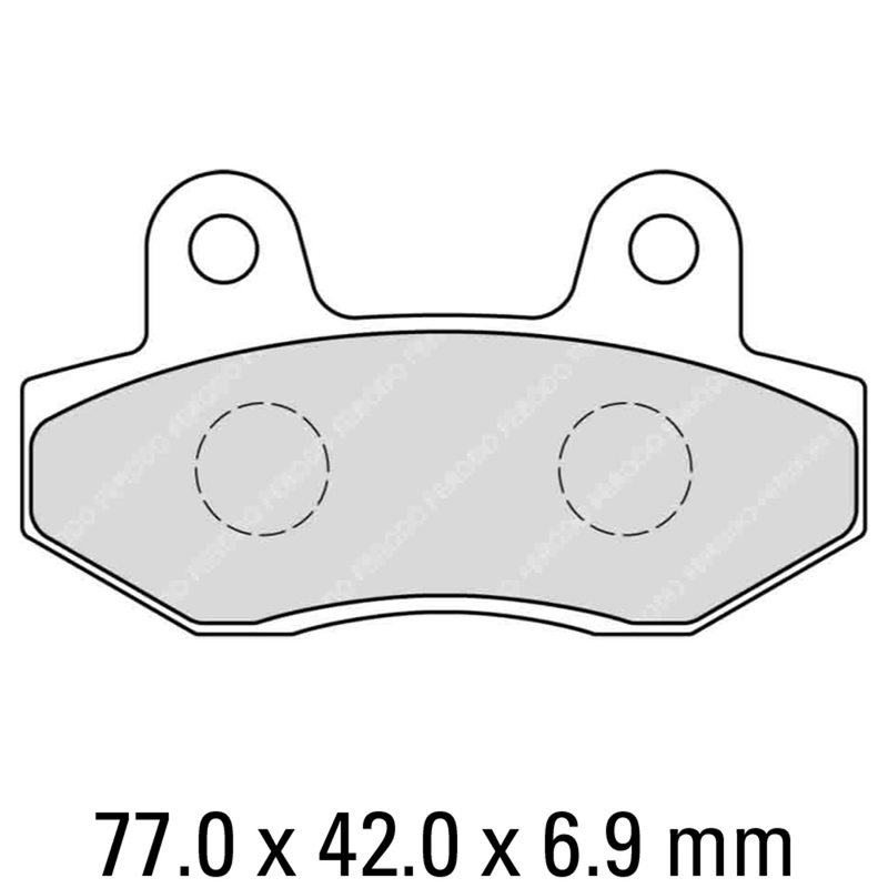 FERODO Brake Disc Pad Set - FDB312 ST Sinter Grip Compound - Road or Competition