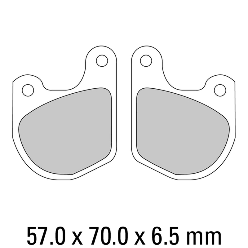 FERODO Brake Disc Pad Set - FDB333 P Platinum Compound - Non Sinter for Road or Competition