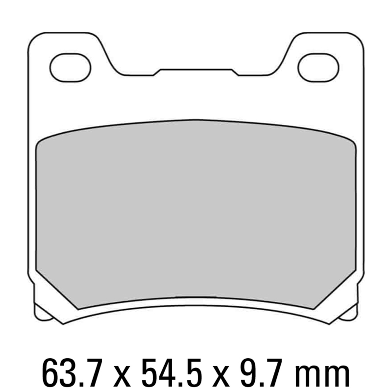 FERODO Brake Disc Pad Set - FDB337 P Platinum Compound - Non Sinter for Road or Competition