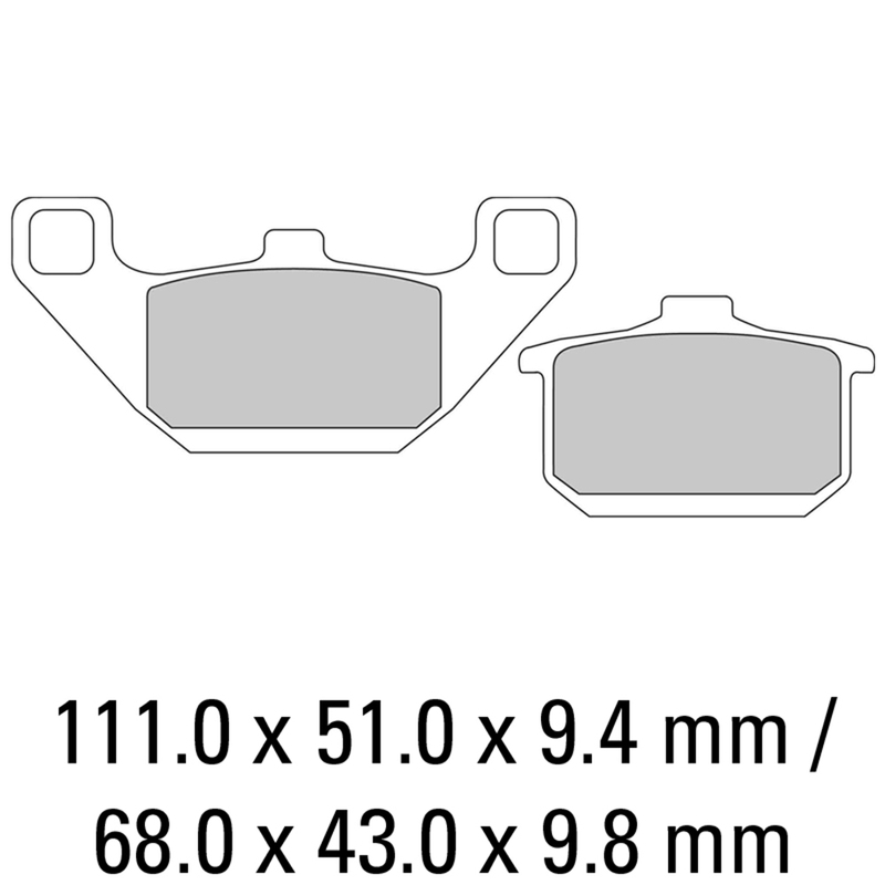 FERODO Disc  Pad Set, Sintered - FDB339 in Sinter Grip  ST  