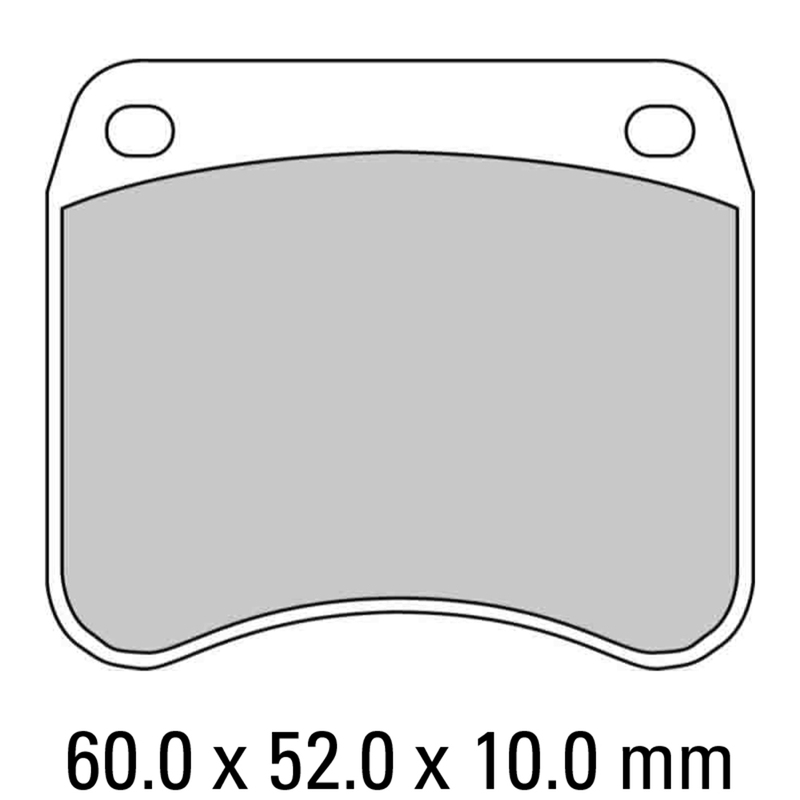 FERODO Brake Disc Pad Set - FDB342 P Platinum Compound - Non Sinter for Road or Competition