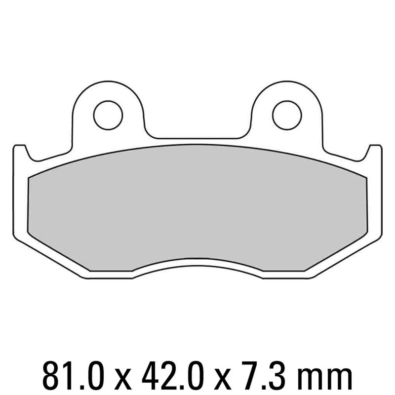 FERODO Brake Disc Pad Set - FDB382 P Platinum Compound - Non Sinter for Road or Competition