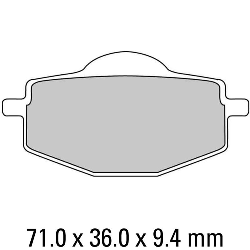 FERODO Brake Disc Pad Set - FDB383 P Platinum Compound - Non Sinter for Road or Competition