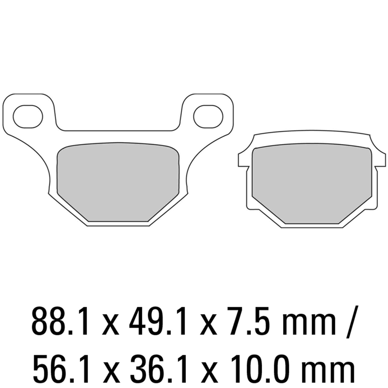 FERODO Brake Disc Pad Set - FDB384 P Platinum Compound -Non Sinter for Road or Competition