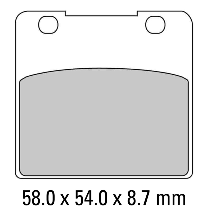 FERODO Brake Disc Pad Set - FDB389 P Platinum Compound - Non Sinter for Road or Competition