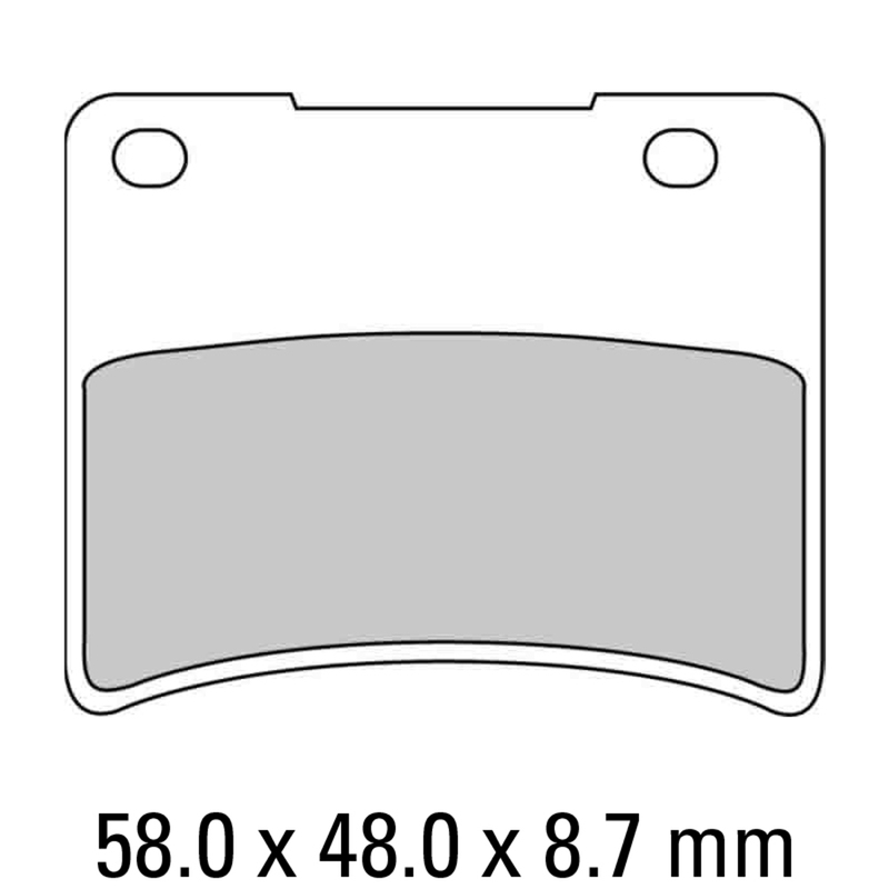 FERODO Brake Disc Pad Set - FDB390 P Platinum Compound - Non Sinter for Road or Competition