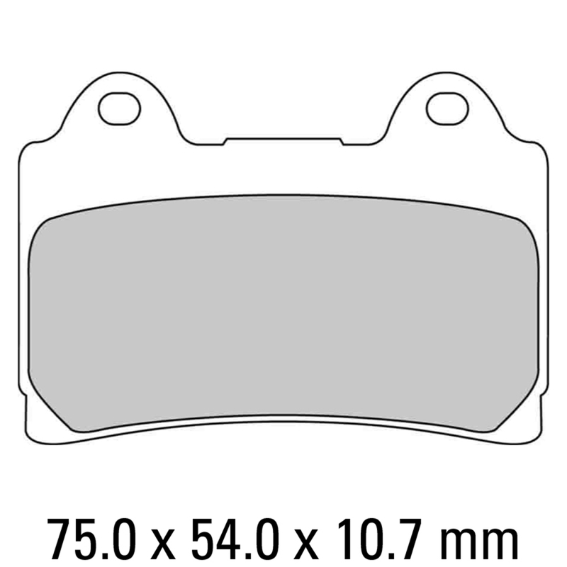 FERODO Brake Disc Pad Set - FDB449 P Platinum Compound - Non Sinter for Road or Competition