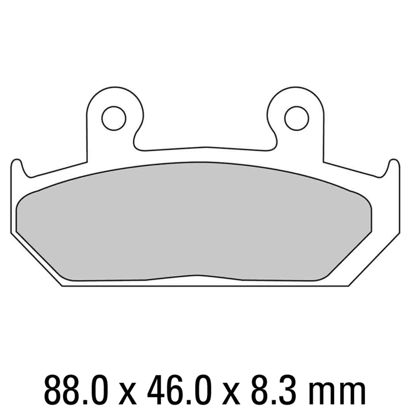 FERODO Brake Disc Pad Set - FDB452 P Platinum Compound - Non Sinter for Road or Competition