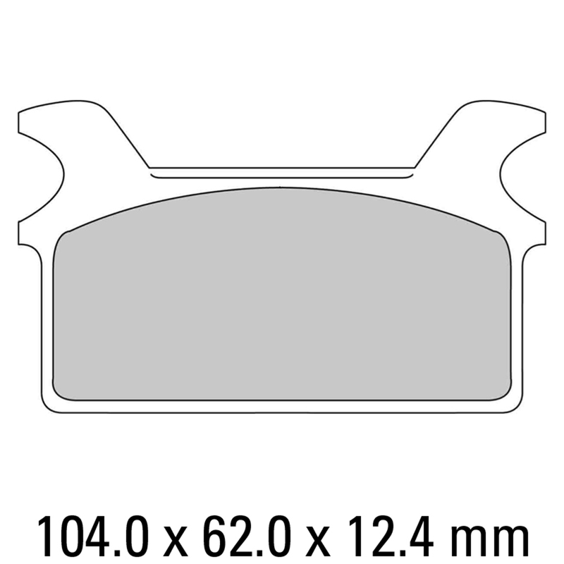 FERODO Brake Disc Pad Set - FDB485 P Platinum Compound - Non Sinter for Road or Competition