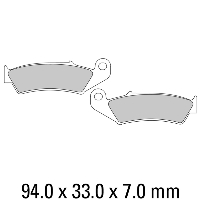 FERODO Brake Disc Pad Set - FDB495 P Platinum Compound - Non Sinter for Road or Competition
