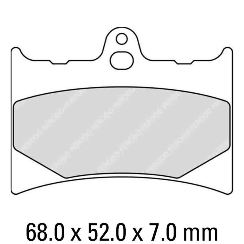 FERODO Brake Disc Pad Set - FDB498 P Platinum Compound - Non Sinter for Road or Competition