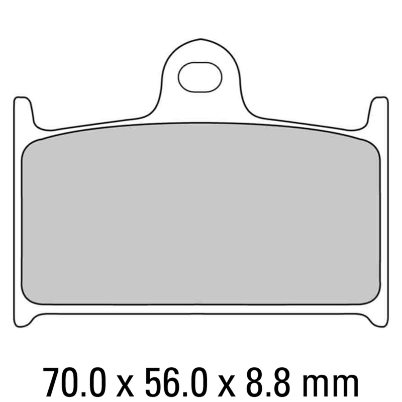 FERODO Brake Disc Pad Set - FDB557 P Platinum Compound - Non Sinter for Road or Competition