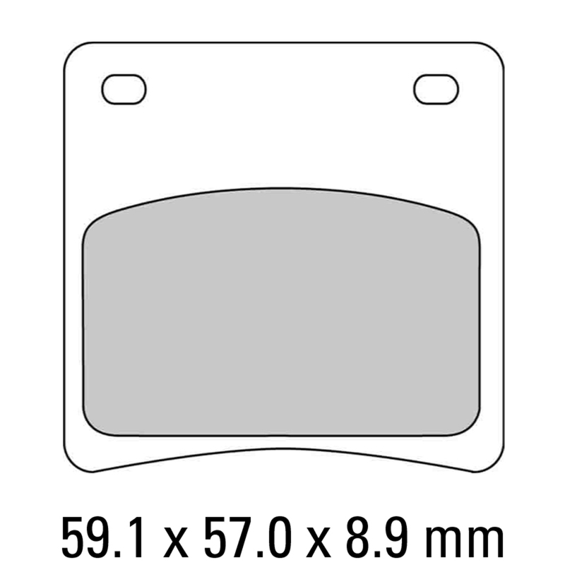 FERODO Brake Disc Pad Set - FDB569 P Platinum Compound - Non Sinter for Road or Competition