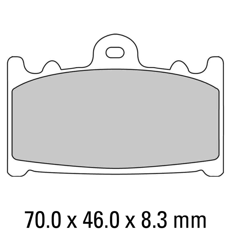 FERODO Brake Disc Pad Set - FDB574 P Platinum Compound - Non Sinter for Road or Competition