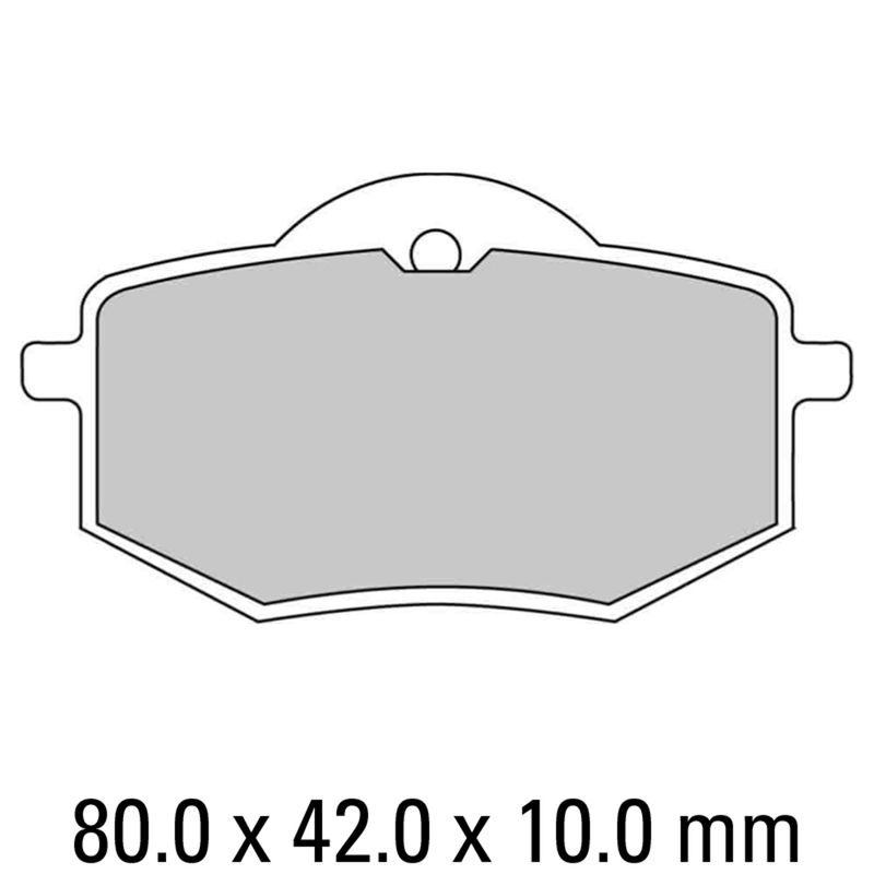 FERODO Brake Disc Pad Set - FDB591 P Platinum Compound - Non Sinter for Road or Competition