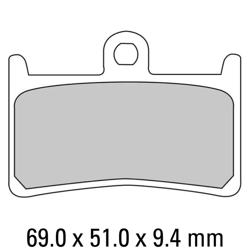 FERODO Brake Disc Pad Set - FDB605 ST