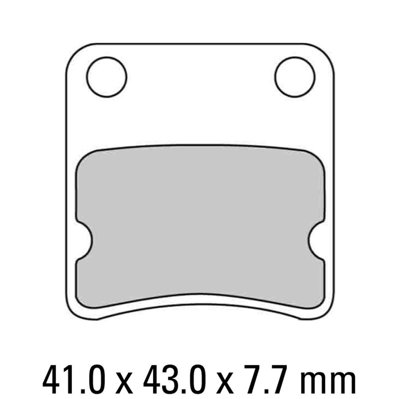 FERODO Brake Disc Pad Set - FDB625 AG Argento Compound - Non Sinter for Road