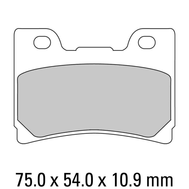 FERODO Brake Disc Pad Set - FDB637 P Platinum Compound - Non Sinter for Road or Competition