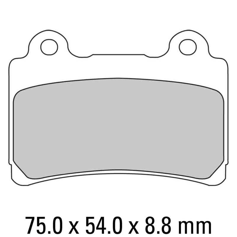 FERODO Brake Disc Pad Set - FDB662 P Platinum Compound - Non Sinter for Road or Competition