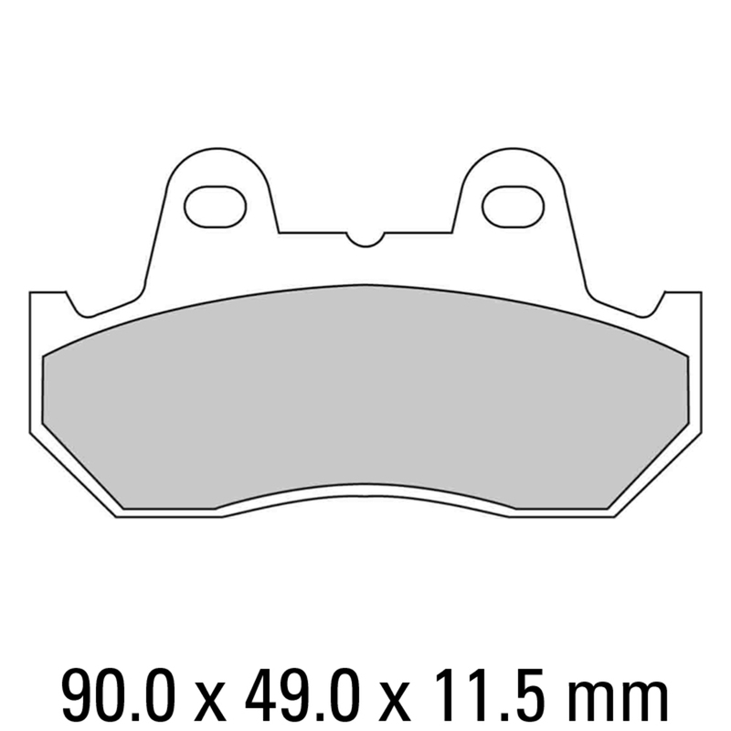FERODO Brake Disc Pad Set - FDB665 P Platinum Compound - Non Sinter for Road or Competition