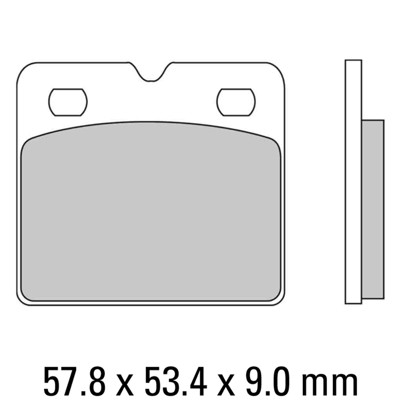 FERODO Brake Disc Pad Set - FDB736 P Platinum Compound - Non Sinter for Road or Competition