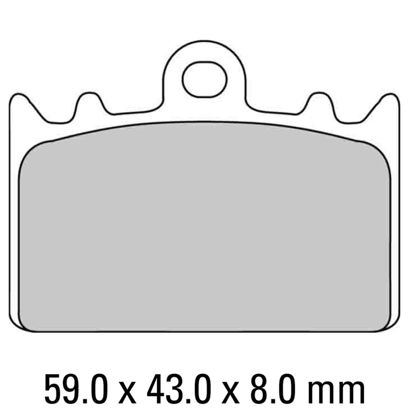 FERODO Brake Disc Pad Set - FDB741 P Platinum Compound - Non Sinter for Road or Competition