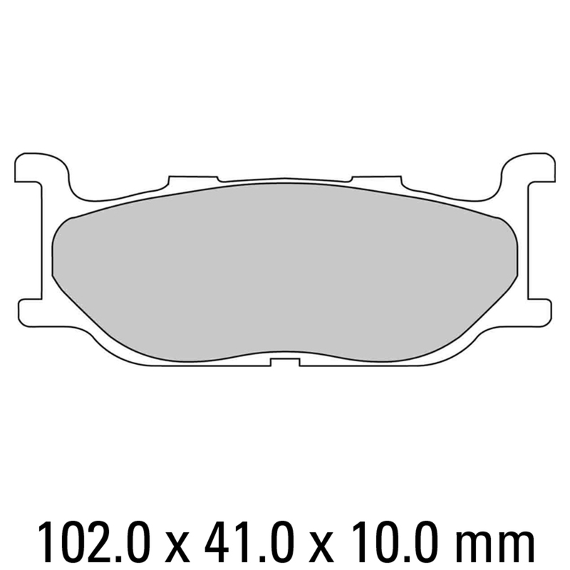 FERODO Brake Disc Pad Set - FDB781 P Platinum Compound - Non Sinter for Road or Competition
