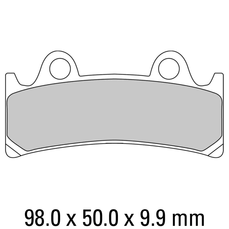 FERODO Brake Disc Pad Set - FDB864 P Platinum Compound - Non Sinter for Road or Competition