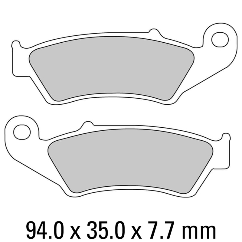 FERODO Brake Disc Pad Set - FDB892 EF ECO Friction Compound - Non Sintered