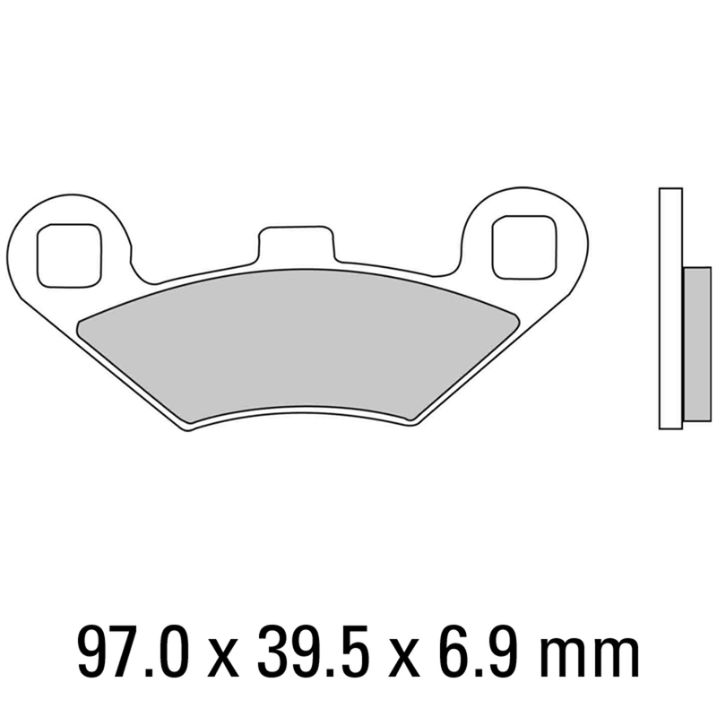 FERODO Brake Disc Pad Set - FDB2055 SG Sinter Grip SG Compound - Road, Off-Road or Competition