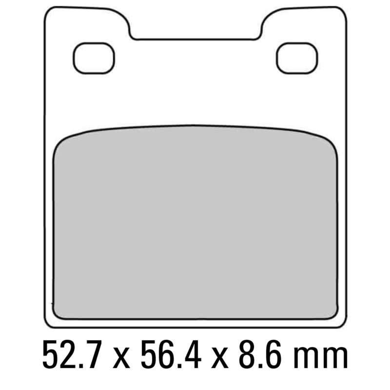 FERODO Brake Disc Pad Set - FDB2058 P Platinum Compound - Non Sinter for Road or Competition
