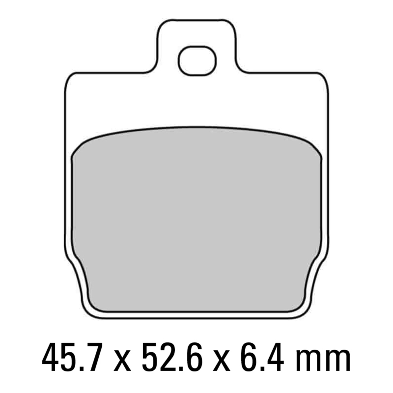 FERODO Brake Disc Pad Set - FDB2062 AG Argento Compound - Non Sinter for Road