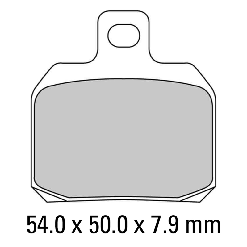 FERODO Brake Disc Pad Set - FDB2074 P Platinum Compound - Non Sinter for Road or Competition