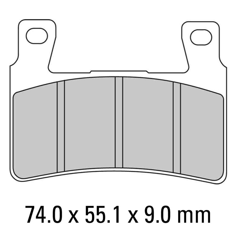 FERODO Brake Disc Pad Set - FDB2079 P Platinum Compound - Non Sinter for Road or Competition