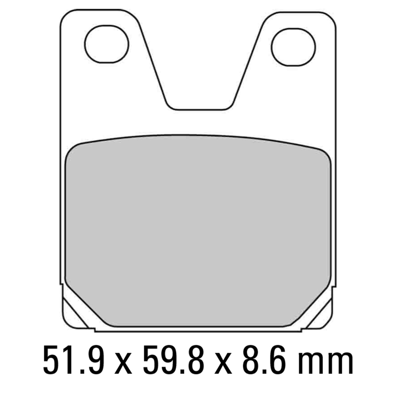 FERODO Brake Disc Pad Set - FDB2084 P Platinum Compound - Non Sinter for Road or Competition