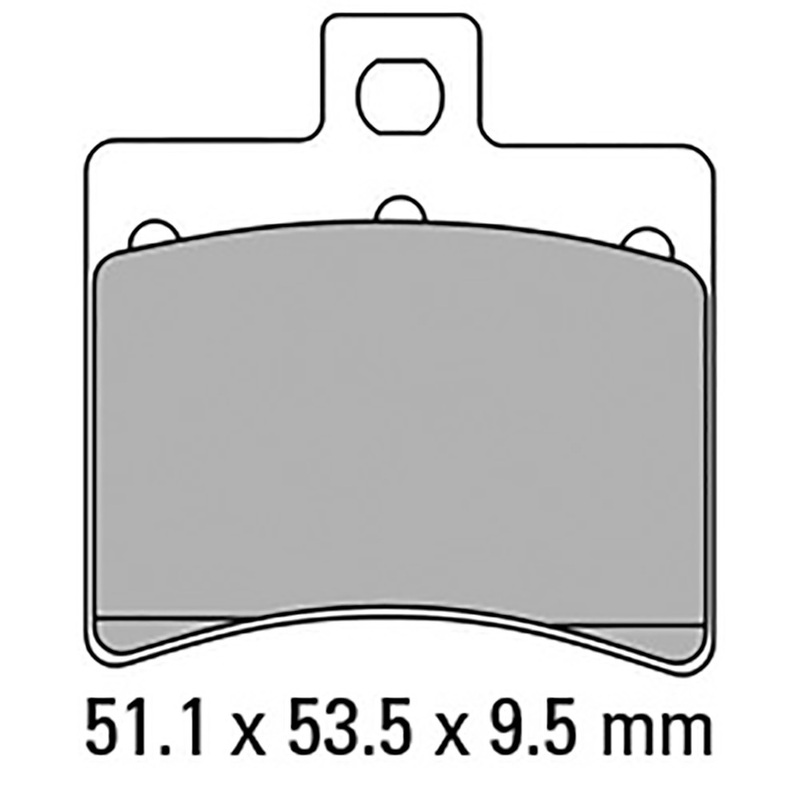 FERODO Brake Disc Pad Set - FDB2090 EF ECO Friction Compound - Non Sinter for Road