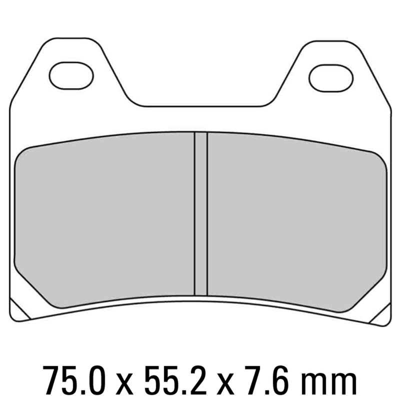FERODO Brake Disc Pad Set - FDB2099 P Platinum Compound - Non Sinter for Road or Competition