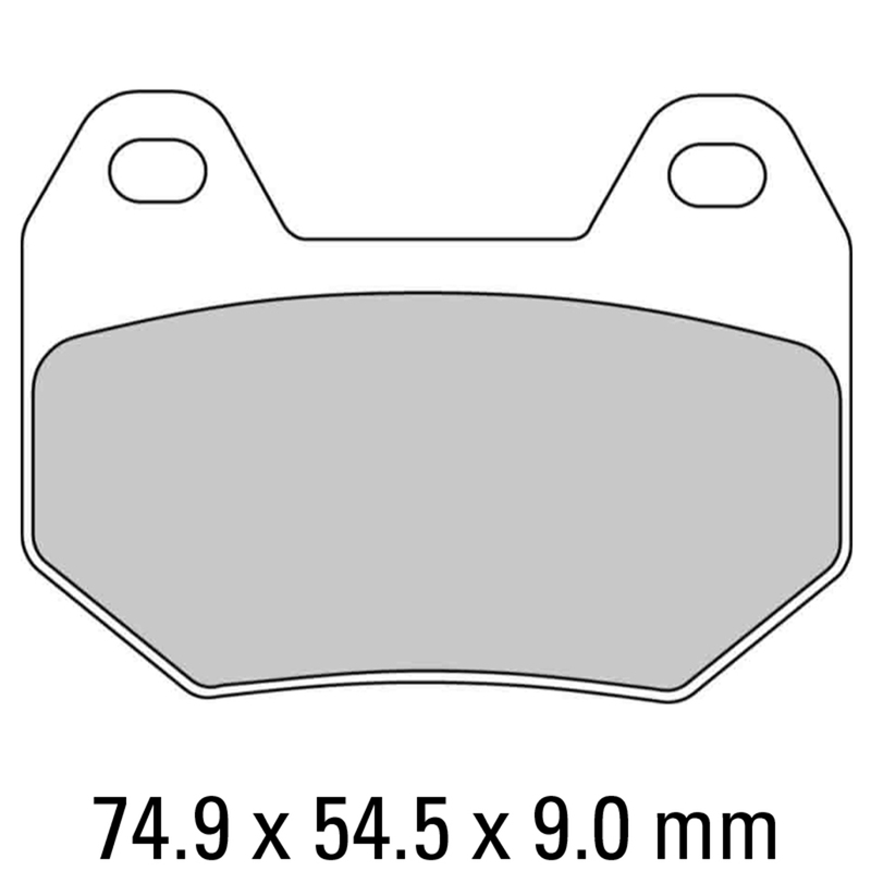 FERODO Brake Disc Pad Set - FDB2102 P Platinum Compound - Non Sinter for Road or Competition
