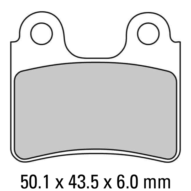 FERODO Brake Disc Pad Set - FDB2109 P Platinum Compound - Non Sinter for Road or Competition