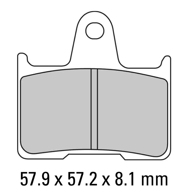 FERODO Brake Disc Pad Set - FDB2111 P Platinum Compound - Non Sinter for Road or Competition