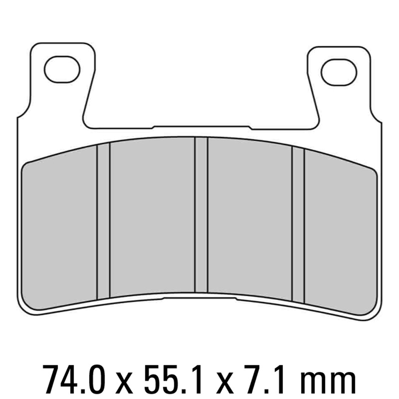 FERODO Brake Disc Pad Set - FDB2114 P Platinum Compound - Non Sinter for Road or Competition