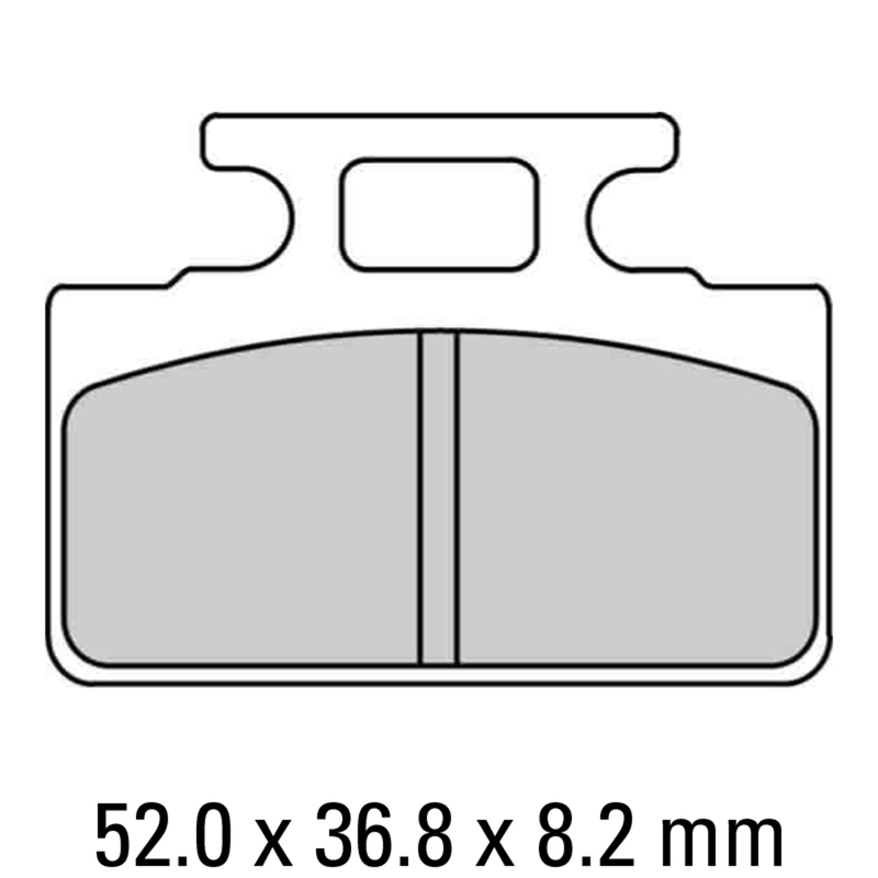 FERODO Brake Disc Pad Set - FDB2192 AG Argento Compound - Non Sinter for Road