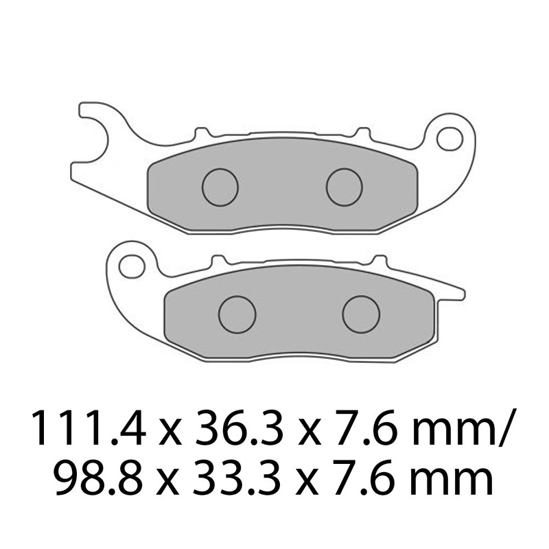 FERODO Brake Disc Pad Set - FDB2242 P Platinum Compound - Non Sinter for Road or Competition